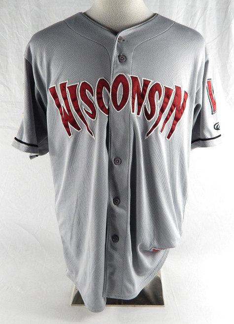 Wisconsin Timber Rattlers #18 Game Used Grey Jersey 46 284