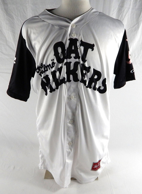 2024 Wisconsin Timber Rattlers #3 Game Used White Jersey Malmo Oat 44 304