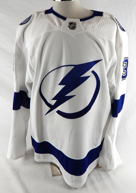 Tampa Bay Lightning Cameron Gaunce #33 Game Used White Jersey 56 527