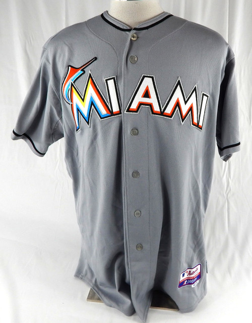 Miami Marlins Matt Dominguez #24 Game Used Grey Jersey 48 972