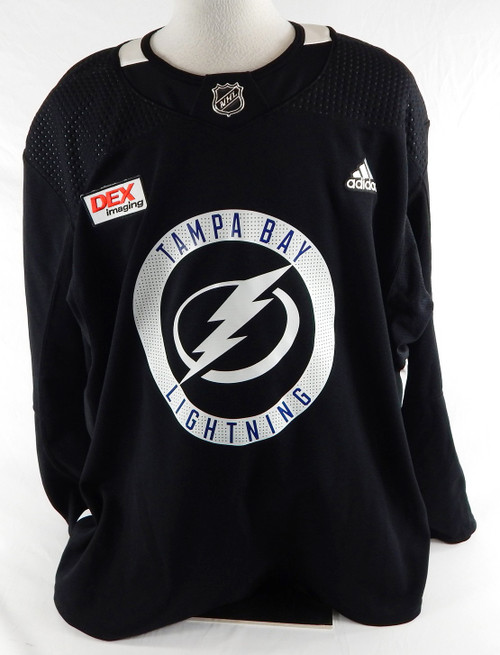 2023 Tampa Bay Lightning Devante Stephens #29 Game Used Black Practice Jersey TC