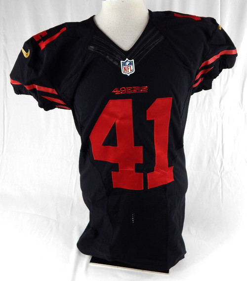 2015 San Francisco 49ers Antoine Bethea #41 Game Issued Black Jersey ColorRush 3