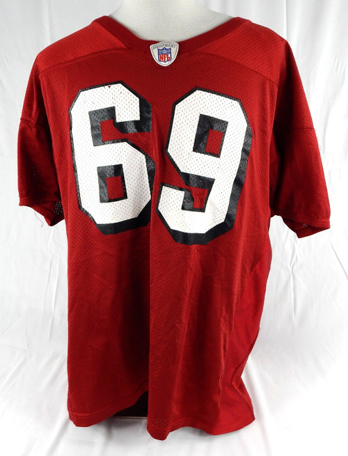 2004 San Francisco 49ers Kyle Kosier #69 Game Used Red Practice Jersey 2XL 865