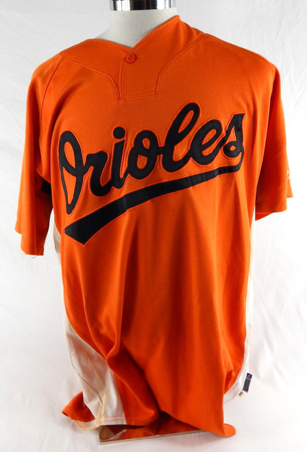 2007-08 Baltimore Orioles Rivera #45 Game Used Orange Jersey BP ST 48 458