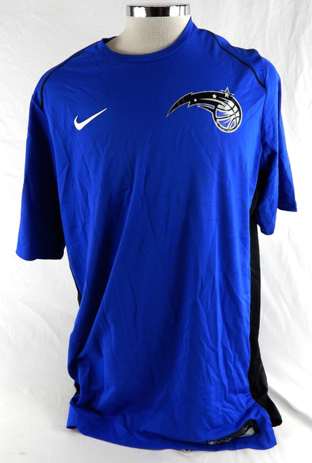 2017-18 Orlando Magic Evan Fournier #10 Game Used Blue Shooting Shirt XL 649
