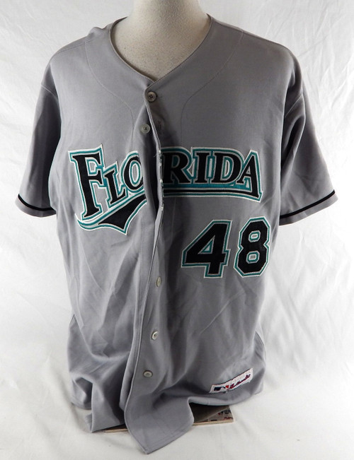 2007 Florida Marlins Nestor #48 Game Used Grey Jersey 10th Anv Patch 50 501