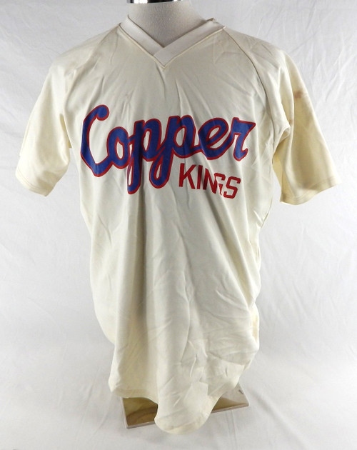 Butte Copper kings #26 Game Used White Jersey L 507