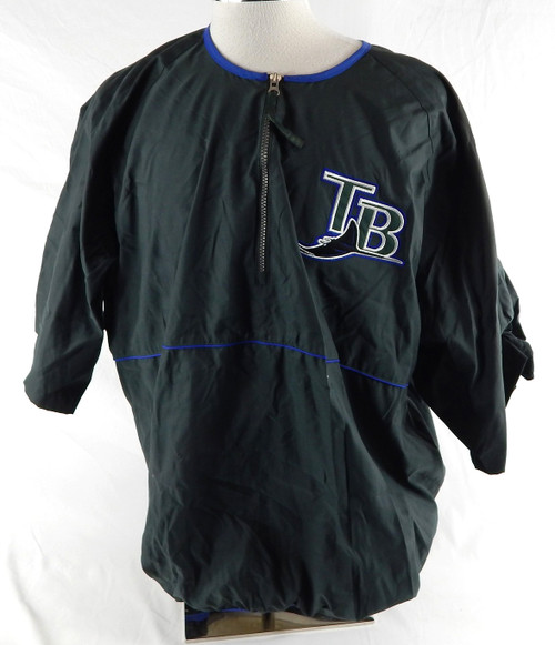 Tampa Bay Rays Danys Baez #28 Game Used Green Batting Practice Jacket  449