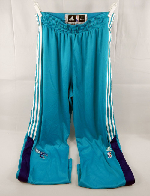 2014-15 Charlotte Hornets Noah Vonleh #11 Game Used Teal Warm Up Pants 2XL 143