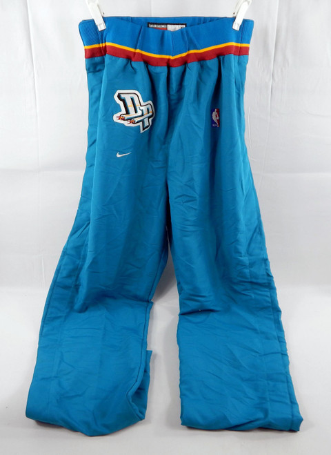 1997-98 Detroit Pistons Game Issued Teal Warm Up Pants XL 085