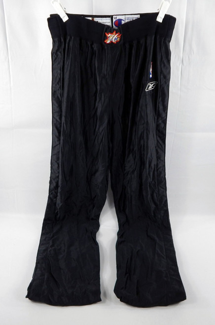 1990s Philadelphia 76ers #25 Game Used Black Warm Up Pants 40 209
