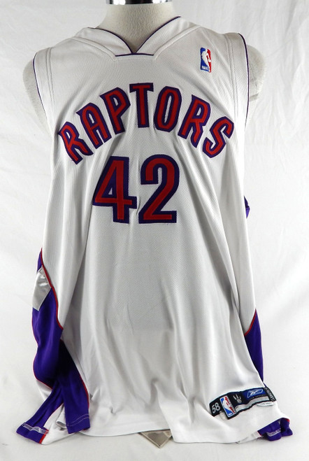 2005-06 Toronto Raptors Toree Morris #42 Game Issued White Jersey 58 715