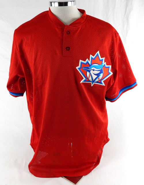 Toronto Blue Jays Stay Game Issued Red Jersey 44 762