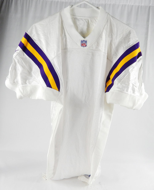 1999 Minnesota Vikings Blank Game Issued White Jersey 50 DP86558