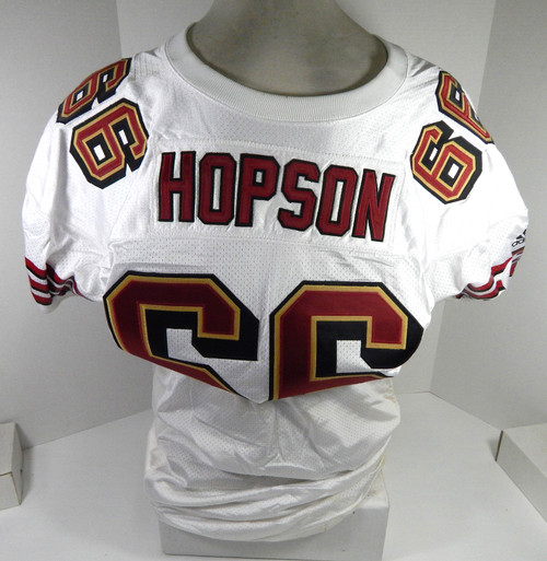 2000 San Francisco 49ers Tyrone Hopson #66 Game Issued White Jersey 50 DP58853