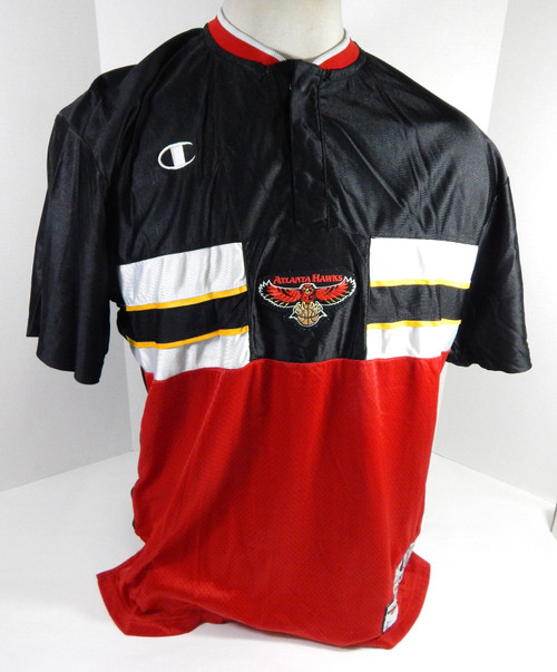1990s Atlanta Hawks #12 Game Used Black Shooting Shirt XL DP62375