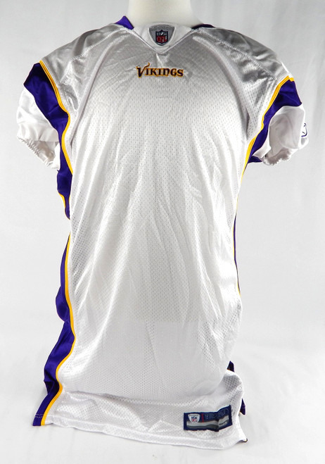2011 Minnesota Vikings Blank Game Issued White Jersey 50 DP86489