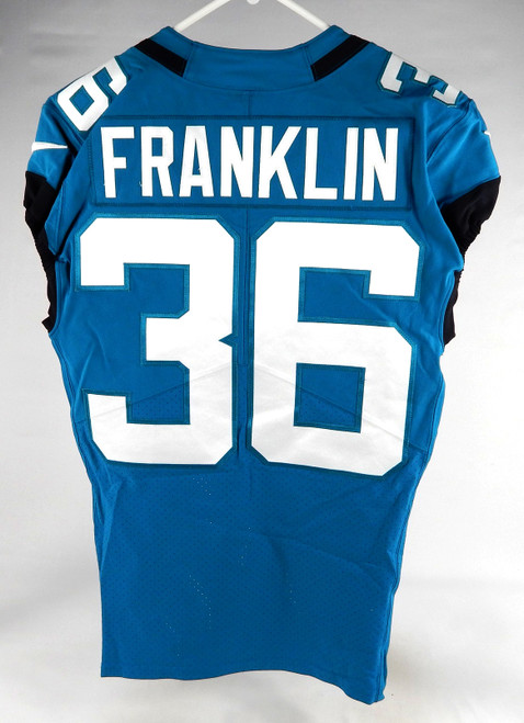 2022 Jacksonville Jaguars Benji Franklin #36 Game Issued Blue Jersey 38 306