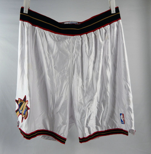 Late 1990s Early 2000s Philadelphia 76ers #11 Game Used White Shorts 42 208