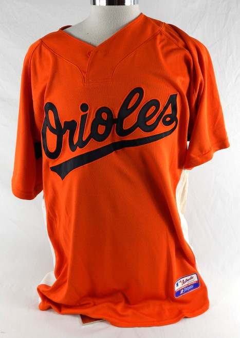 2007-08 Baltimore Orioles Jim Hoey #48 Game Used Orange Jersey ST BP 50 465