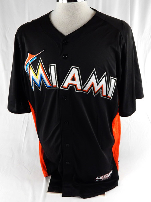 2014-16 Miami Marlins Isaac Galloway #21 Game Used Black Jersey ST BP 46 984
