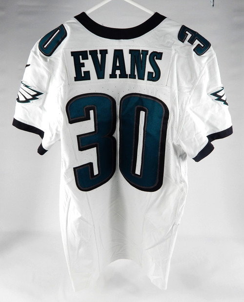 2023 Philadelphia Eagles Justin Evans #30 Game Used White Jersey 40 DP71328
