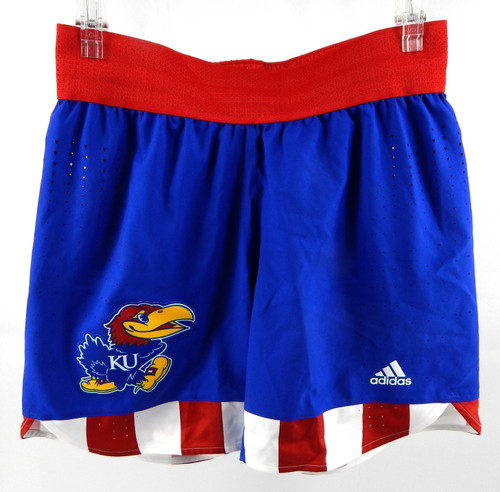 2023-24 Kansas Jayhawks Game Issued Blue Shorts Womens Basketball S 906