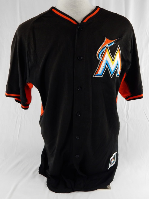 2014-16 Miami Marlins Haines #19 Game Used Black Jersey ST BP 46 032