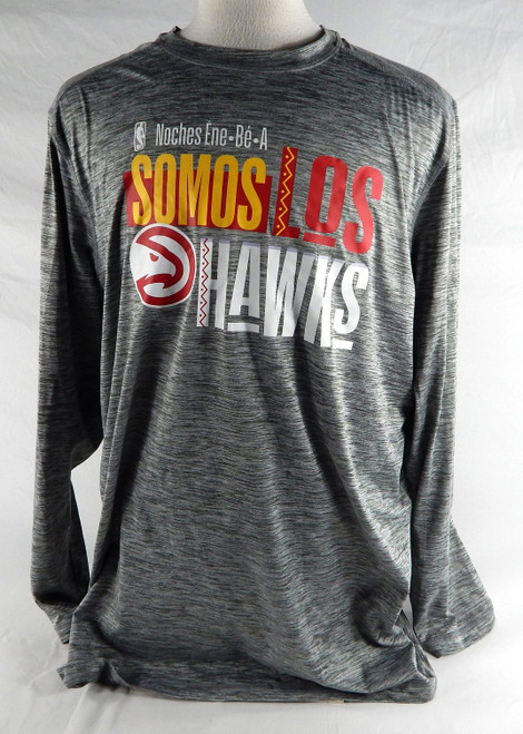 2023-24 Atlanta Hawks #10 30? Game Used Grey Training Shirt Los Hawks XL 585