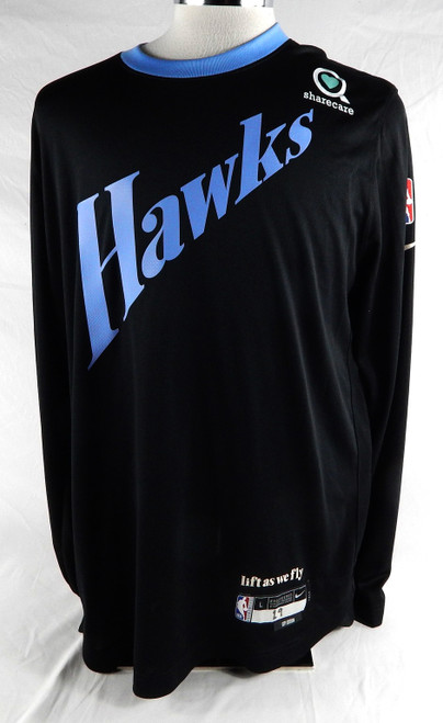 2024-25 Atlanta Hawks Daegwon Plowden #29 Game Used Black Shoot Shirt City L 2