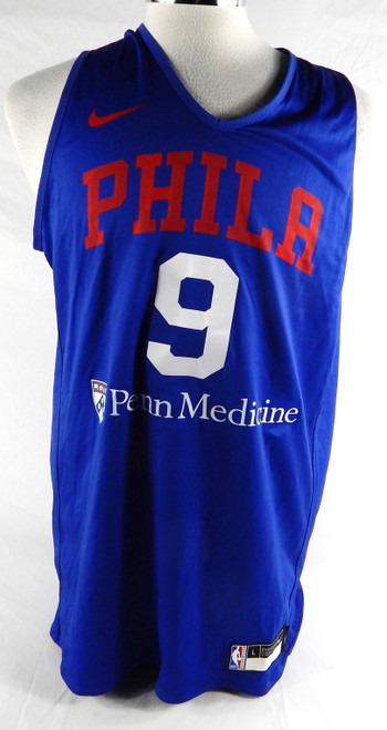 2024-25 Philadelphia 76ers Kelly Oubre Jr. #9 Game Used Blue Practice Jersey L 1
