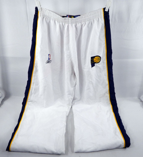 2001-06 Indiana Pacers Game Issued White Warm Up Pants 44 094
