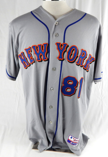 2011 New York Mets Tim Teufel #81 Game Issued Pos Used Grey Jersey 46 219