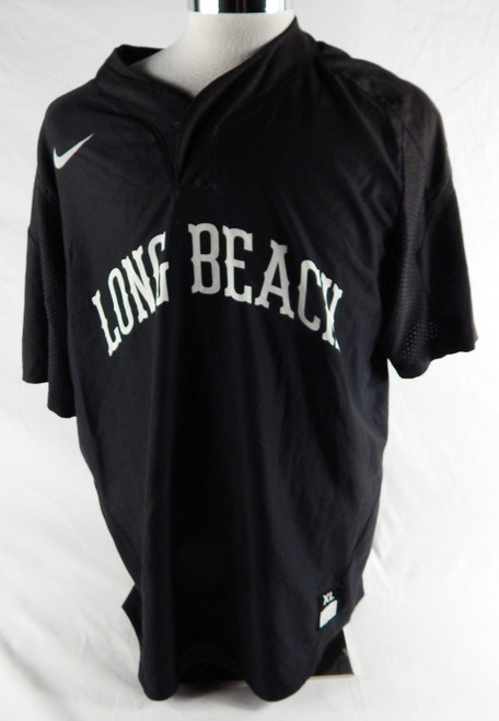 2019 Long Beach State Dirtbags #7 Game Used Black Jersey Baseball XL 582