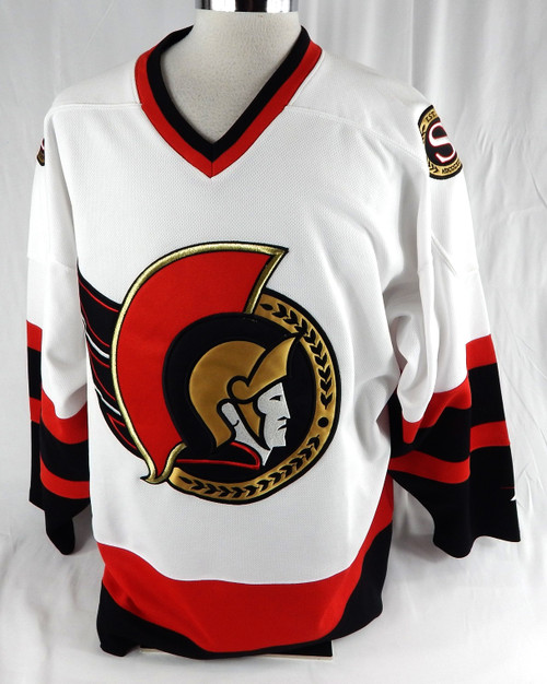 1990s Mens Ottawa Senators Blank Authentic White Jersey ProPlayer XL 266
