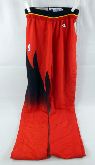 1995-96 Atlanta Hawks Craig Ehlo #3 Game Used Red Warm Up Pants 36 117