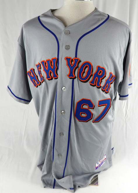 2011 New York Mets Manuel Alvarez #67 Game Issued Pos Used Grey Jersey 50 186