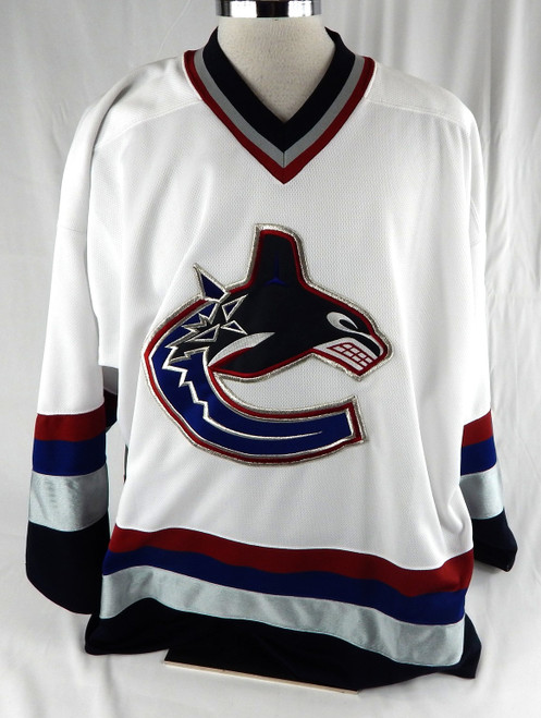 1990s Mens Vancouver Canucks Blank Authentic White Jersey ProPlayer XL 287