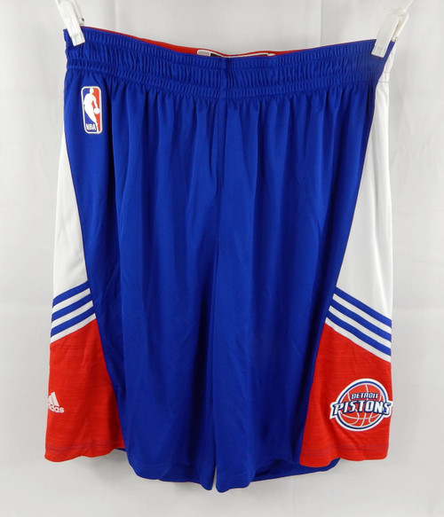 2014-15 Detroit Pistons Game Issued Blue Practice Shorts 2XL 801