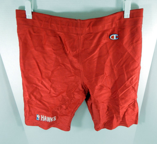 1990s Atlanta Hawks Team Issued Red Training Shorts 3XL DP51639