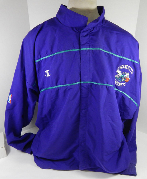 Charlotte Hornets #5 Game Used Purple Jacket 56 DP58706