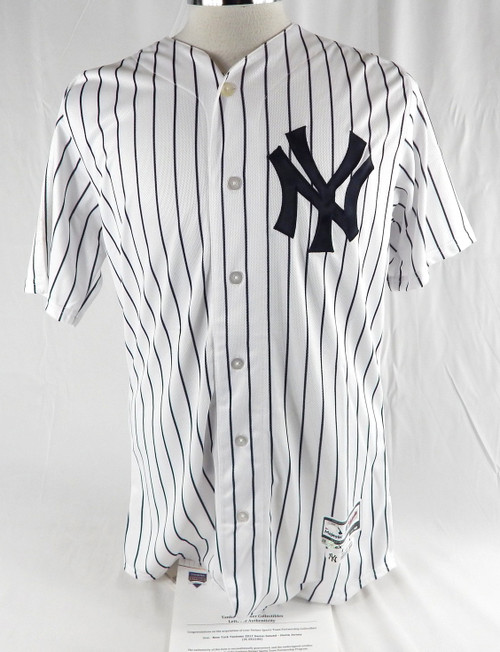 2016 New York Yankees Blank Game Issued White Jersey 8 Yogi Berra Patch 42 86