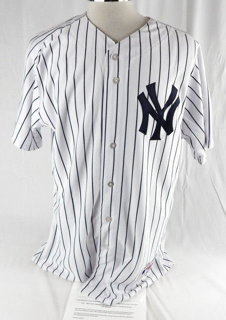 2013 New York Yankees Curtis Granderson #14 Game Issued White Jersey 46 91