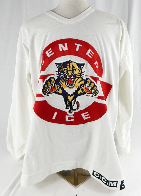Late 1990s Florida Panthers Paterson #31 Game Used White Practice Jersey 56 51
