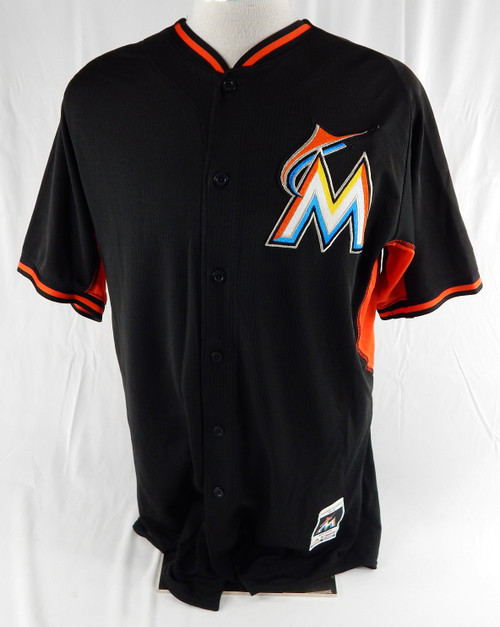 2014-16 Miami Marlins Christian Capellan #73 Game Used Black Jersey ST BP 46 27