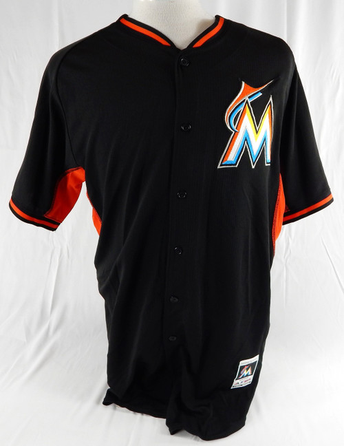 2014-16 Miami Marlins Tyan McKay #53 Game Used Black Jersey ST BP 48 34