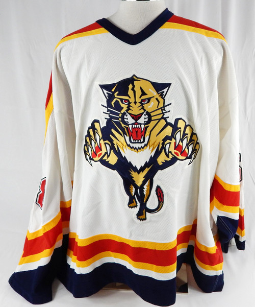 2000s Florida Panthers Aaron MacDonald #58 Game Issued White Jersey 60 DP98396
