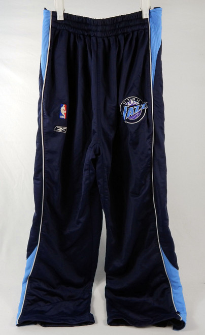 2004-05 Utah Jazz Raul Lopez #24 Game Used Navy Warm Up Pants L 794
