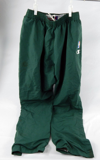 1997-98 Seattle Supersonics #29 Game Used Green Warm Up Pants 40 828