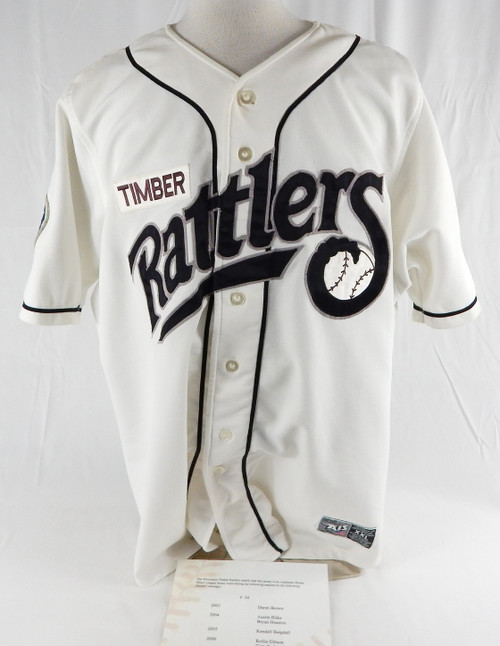 2003-06 Wisconsin Timber Rattlers Cory Koliscak #34 Game Used White Jersey XXL 3